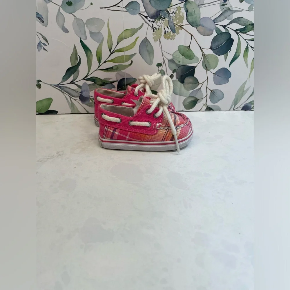 Beautiful Pink Sperry Infant‎ Crib Shoes Size 1